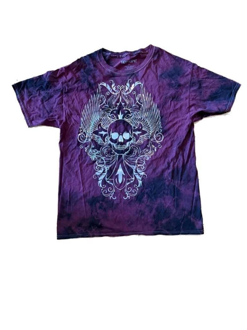 Hot Topic Skull Graphic Tie-Dye T-Shirt Size XL